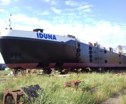 Корпус судна «IDUNA» после покраски